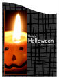 Side Halloween Curved Wine Labels 2.75x3.75